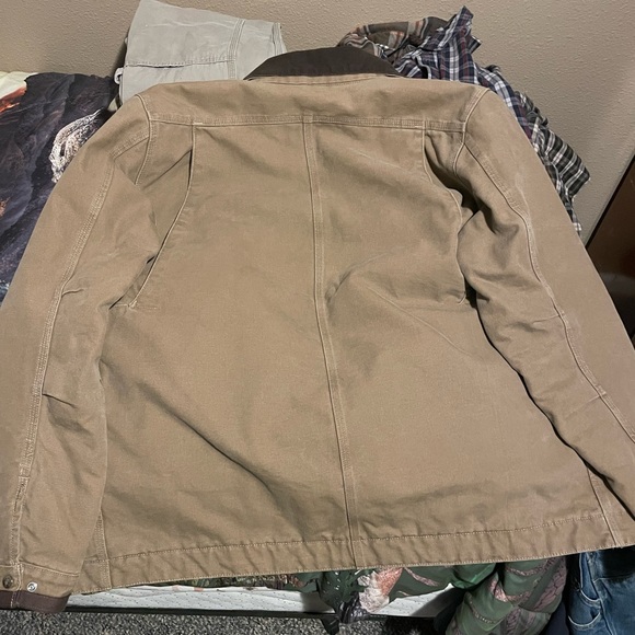 Carhartt J285 FRB Multi-Pocket Sandstone Jacket Quilt Lined Mens Size Large Tall - Picture 4 of 6